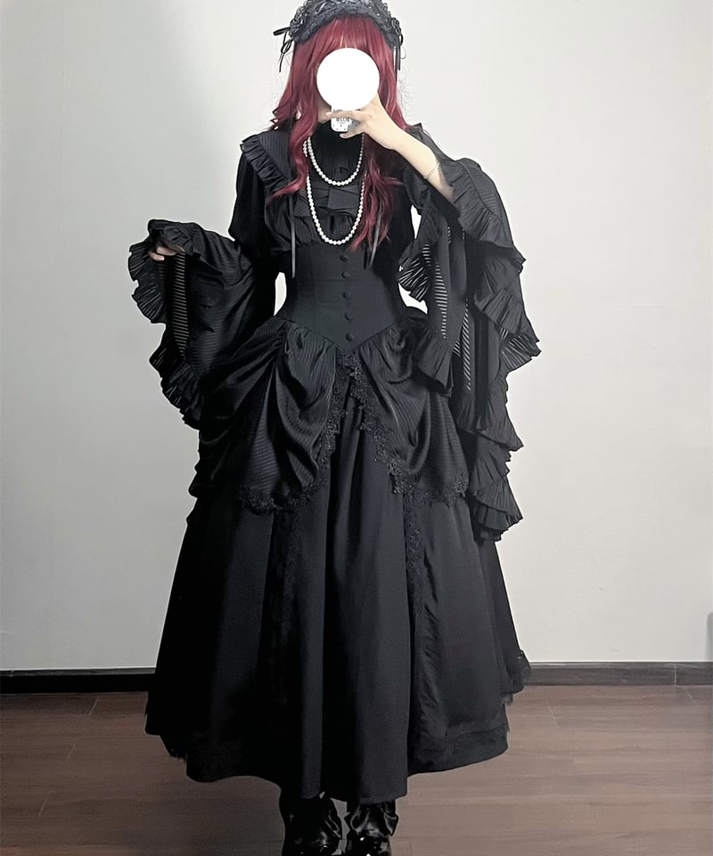 Muppet Preoccupied Book / 夢遊 姫袖 ゴシック ロリィタ ドレス