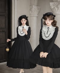 with PUJI Letter and Poetry / オードリーからの返信 ロリィタドレス セット [LO1563]