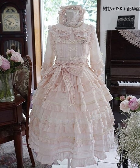 chibi shop 芍薬シリーズ テンセルレース JSK [LO565]