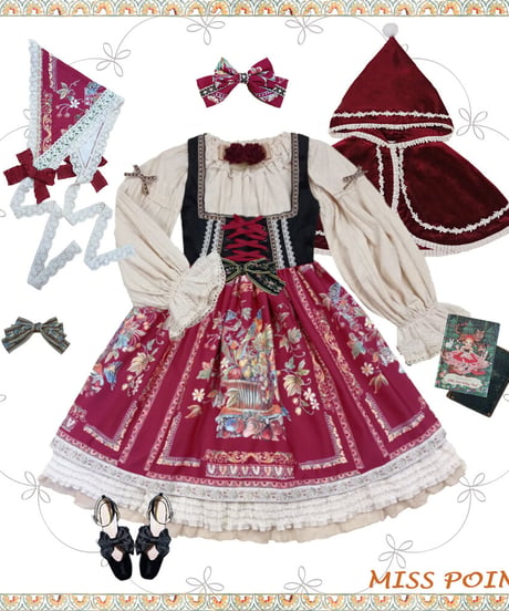 Miss Point 豊作賛歌 バイエルン風 ベルベットコルセットJSK ショート [LO390]