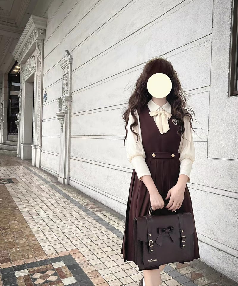 胡桃木JK / 金茶色の思い出 夏服 オリジナルJK制服 JSK, ブラウス