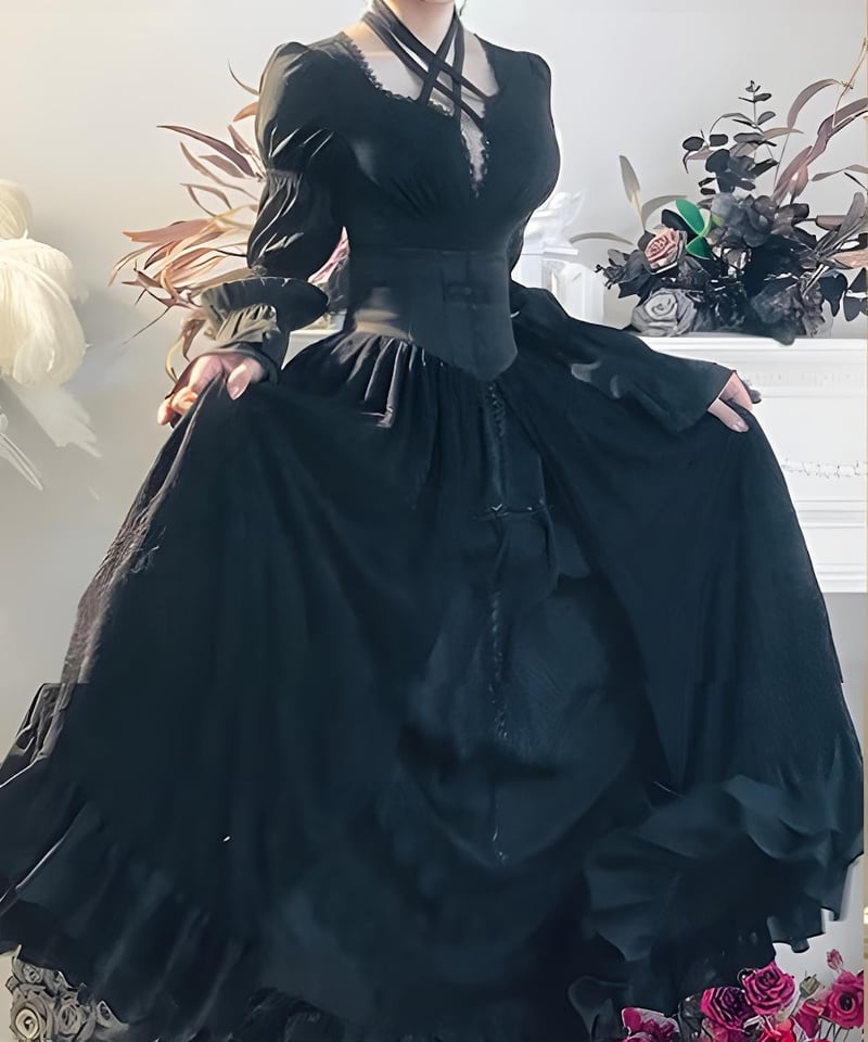 アラビアンナイトゴシック / 毒牙ゴシック ブラウス、スカート、黒羽