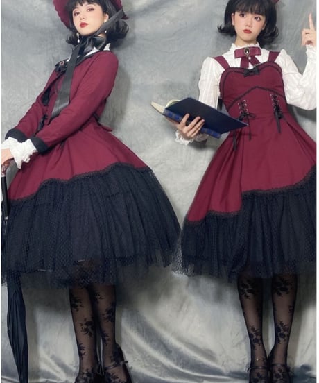 オースチンからの手紙 ロリィタ セットアップ JSK+ショートジャケット XL [LO245]