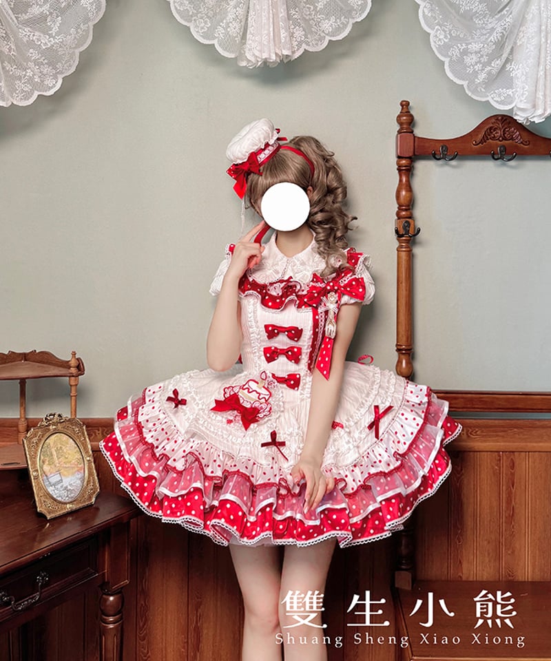 Twin Bears / ひとくちケーキ姫 ロリィタドレス ワンピース④ [LO1478]