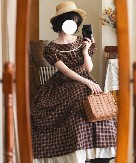 Forest Wardrobe 森林のピクニック ロングワンピース、ペチコート [LO1384]