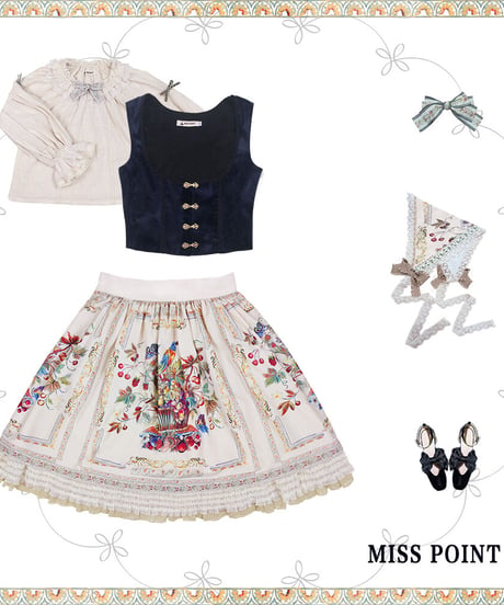 Miss Point 豊作賛歌 バイエルン風 スカート ショート [LO390]
