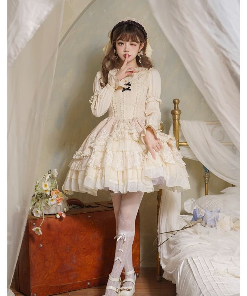 オリジナルlolita クラシカルバレエ風 ロリータJSKワンピース　L269＃ オリジナルlolita クラシカルバレエ風 ロリータJSKワンピース L269＃