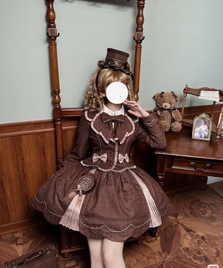 Alice Girl /  くまショコラビスケット ロリィタドレス JSK、SK、ブラウス、ジャケット⑥ [LO1525]