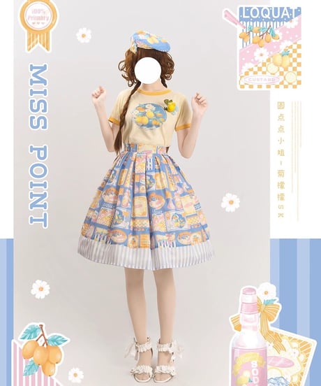Miss Point / レモン＆コスモス Tシャツ [LO828]