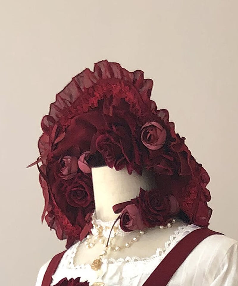 薔薇少女 クラシックロリィタ ボンネット [LO195] | Roses on the Roo