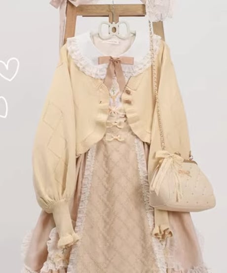 MIST スイートクッキー ロリィタ ショートカーディガン オーバーサイズ [LO883]