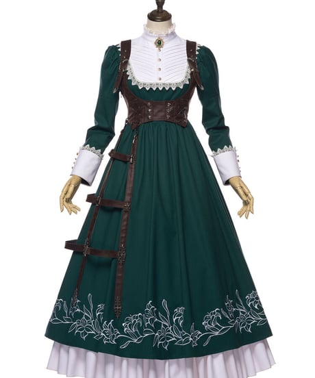 YUPBRO  ロブニャ ブリティッシュスタイル ゴシックロリィタ ドレス  小セット [LO483]