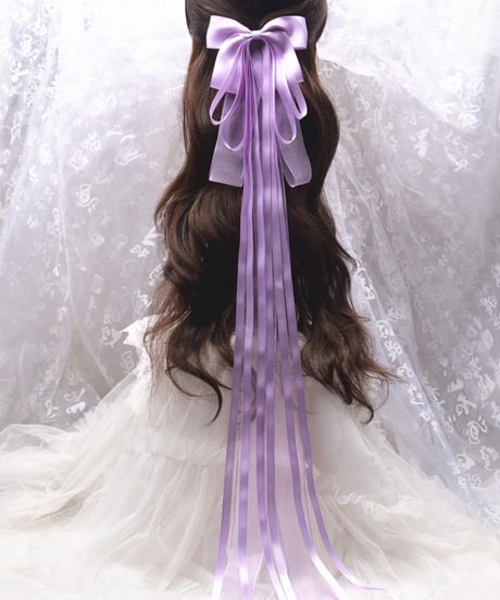ロングテール ヘアリボン アクセサリー　[HA37]