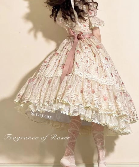 Miss Point 木香薔薇 1.0 レース/花柄 ロング ロリィタドレス ワンピース [LO281]