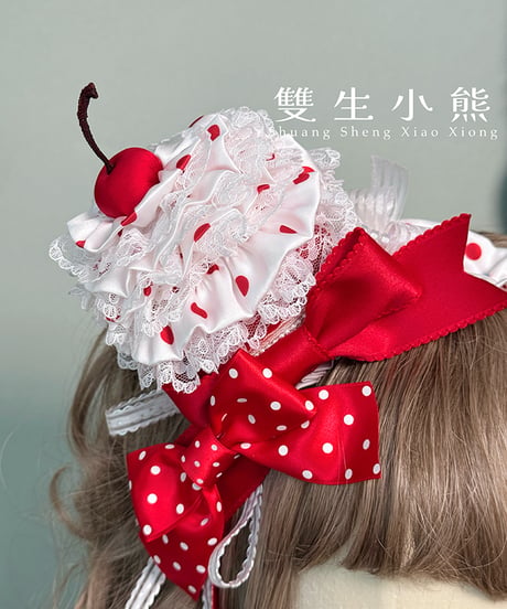 Twin Bears /  ひとくちケーキ姫 ロリィタドレス アクセサリー⑪ [LO1478]