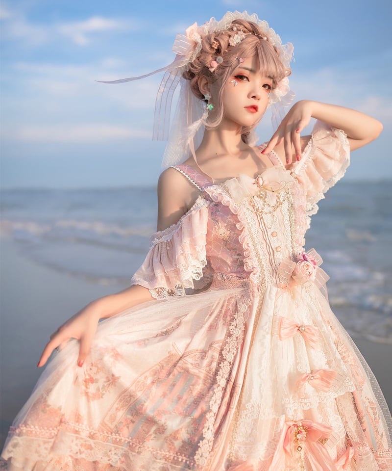 LO799 lolita オリジナル おそ jsk ロリータ ワンピース