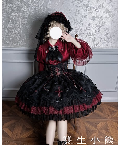 Twin Bears /  黒霧の幽宴 ロリィタドレス JSK、ブラウス⑦ [LO1513]