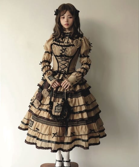 JND Lolita ガラス窓 ロリィタ ショートドレス SP フルセット [LO508]