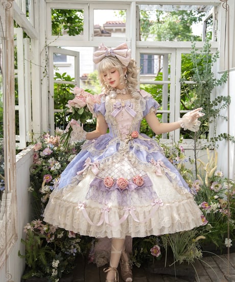 HinanaQueena  鏡の中のプリンセス ロリィタドレス フルセット [LO969]