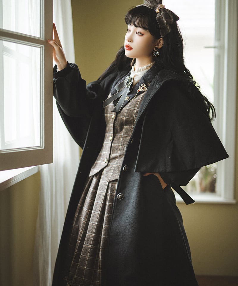 Miss Point / 薔薇人形 ロリィタドレス マント、フード付きロング