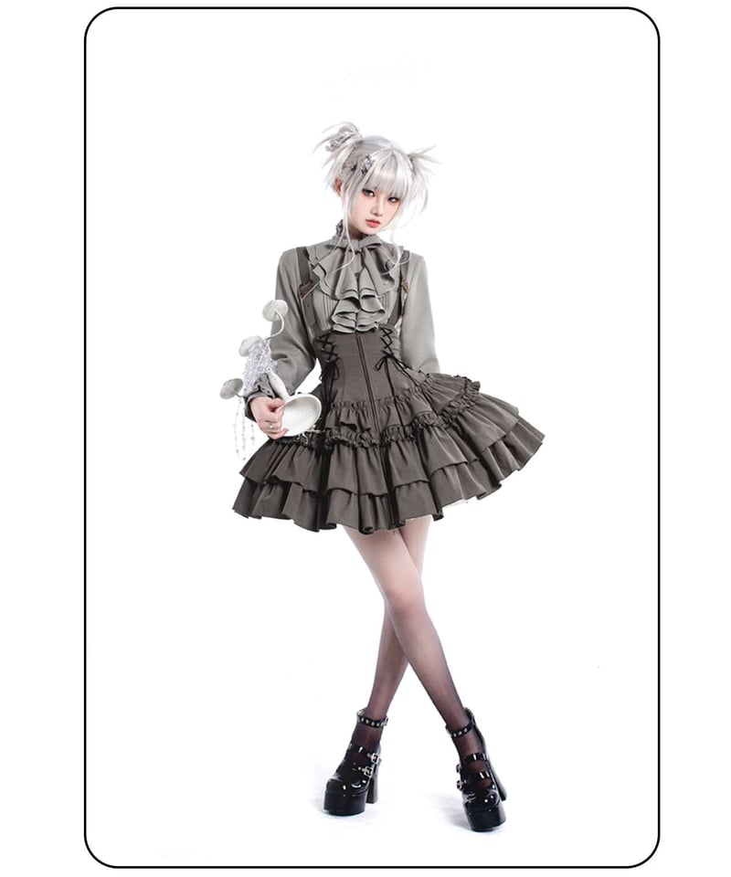 sui yi オリジナル ゴシック風 髑髏 ローズ ロリータ　L78＃ sui yi オリジナル ゴシック風 髑髏 ローズ ロリータL78＃