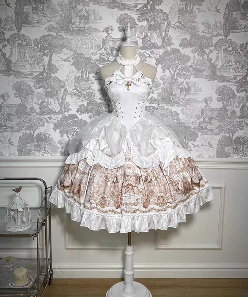 Alice Girl / Mystery Doll ロリィタ ホルターネック ワンピース[ Alice Girl / Mystery Doll ロリィタ ホルターネック ワンピース[