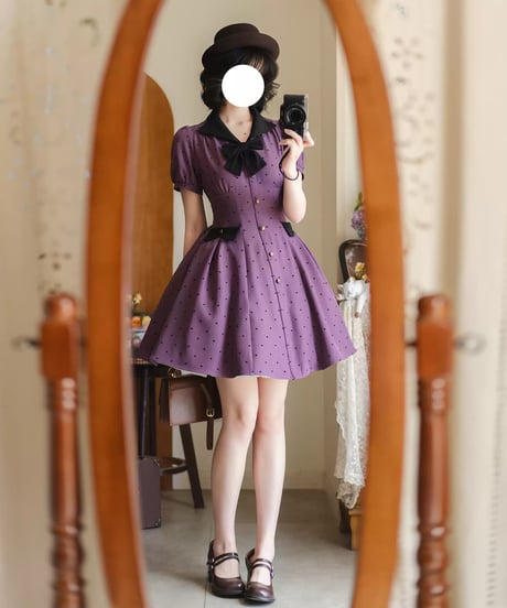 Forest Wardrobe 森林ポルカドット ワンピース [LO1419]