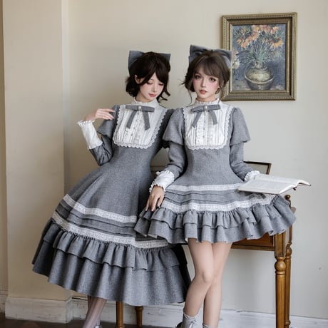 Epetice ゴスロリ with puji 手紙と詩 夜曲 フルセット with PUJI Letter and Poetry / 夜曲 ロリィタドレス ワンピース