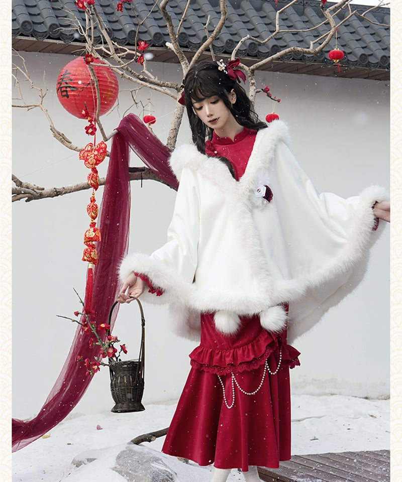 with PUJI / 時代への賛歌 フィッシュテイルチャイナドレス [LO1284] |