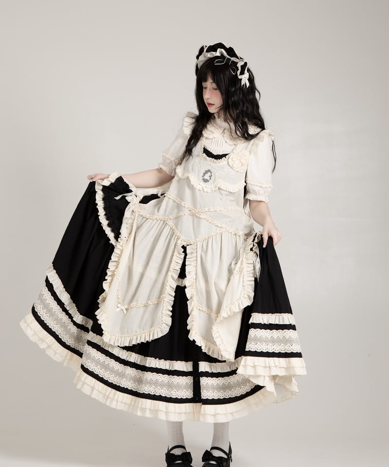 with PUJI Letter and Poetry / 莉々子 ロリィタドレス ロングJ with PUJI Letter and Poetry / 莉々子 ロリィタドレス ロングJ