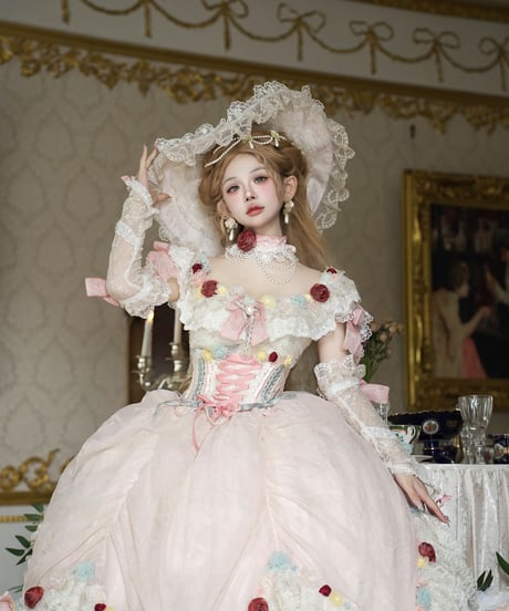 HinanaQueena / Tree Peony ロングドレス ウエディングドレス ワンピース 単品 [LO1115]