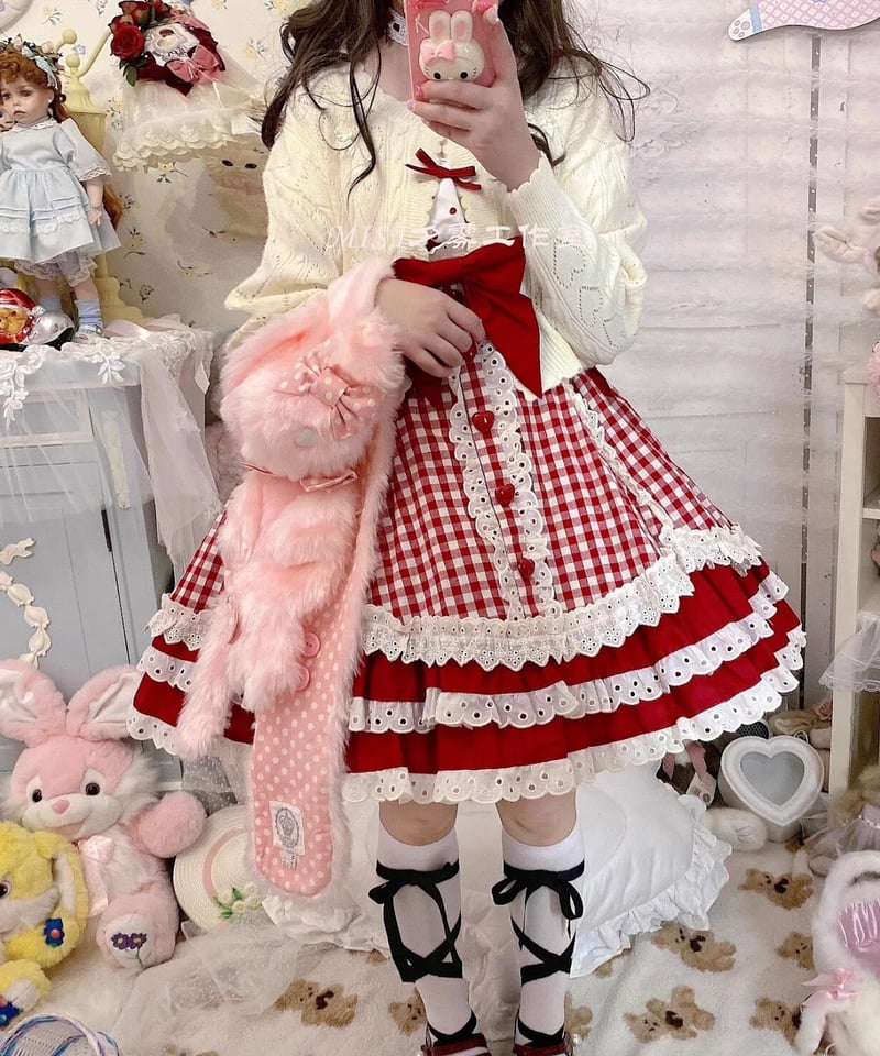 【2点set】sweet gingham doll【新品】6