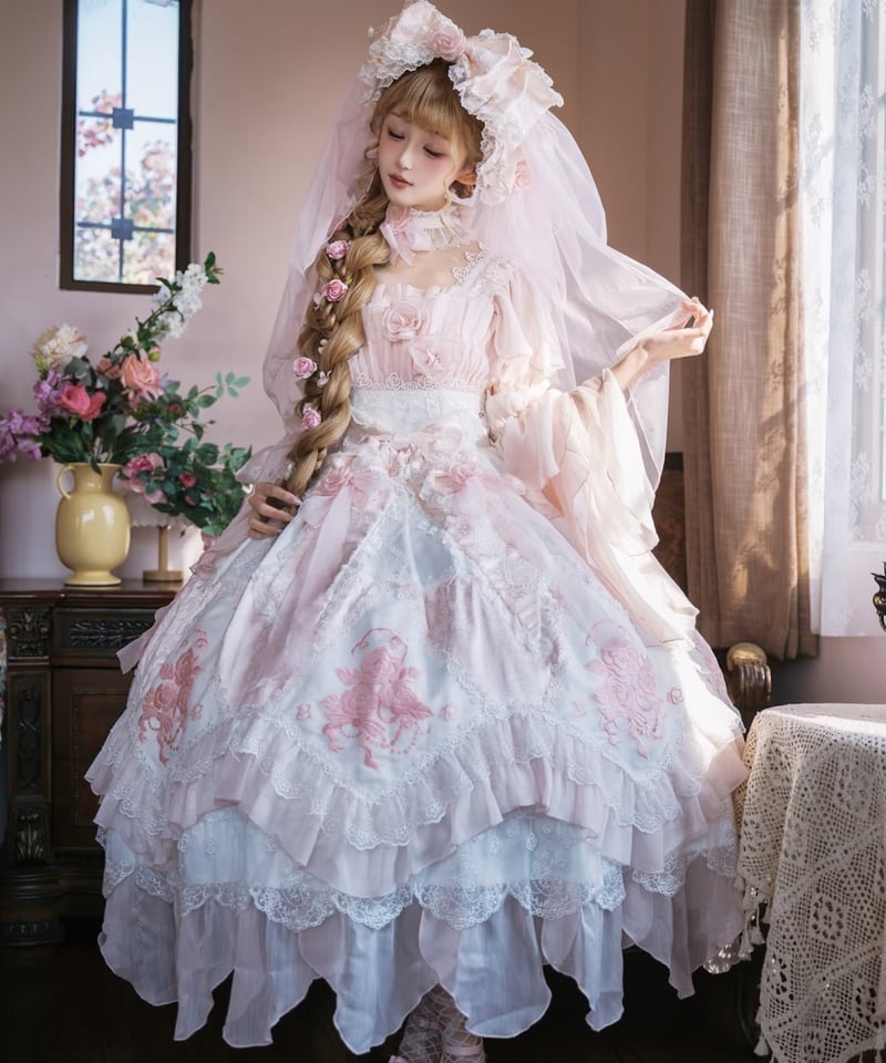 Bramble Rose / バラの花傘 ロリィタドレス JSK set [LO1548] |