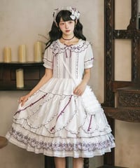 Miss Point 四季の果樹園 ロリィタドレス ストライプ花びらヘム日常ワンピース  [LO1611]