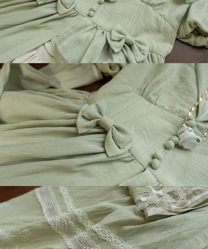 ZJStory 十四行詩 クラシック ロリィタドレス 前あきワンピース