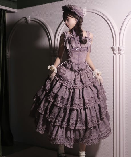 WF Lolita / Miss Flora  ロングSP ロリィタドレス スカート、キャミソール、ブラウス set[LO973]
