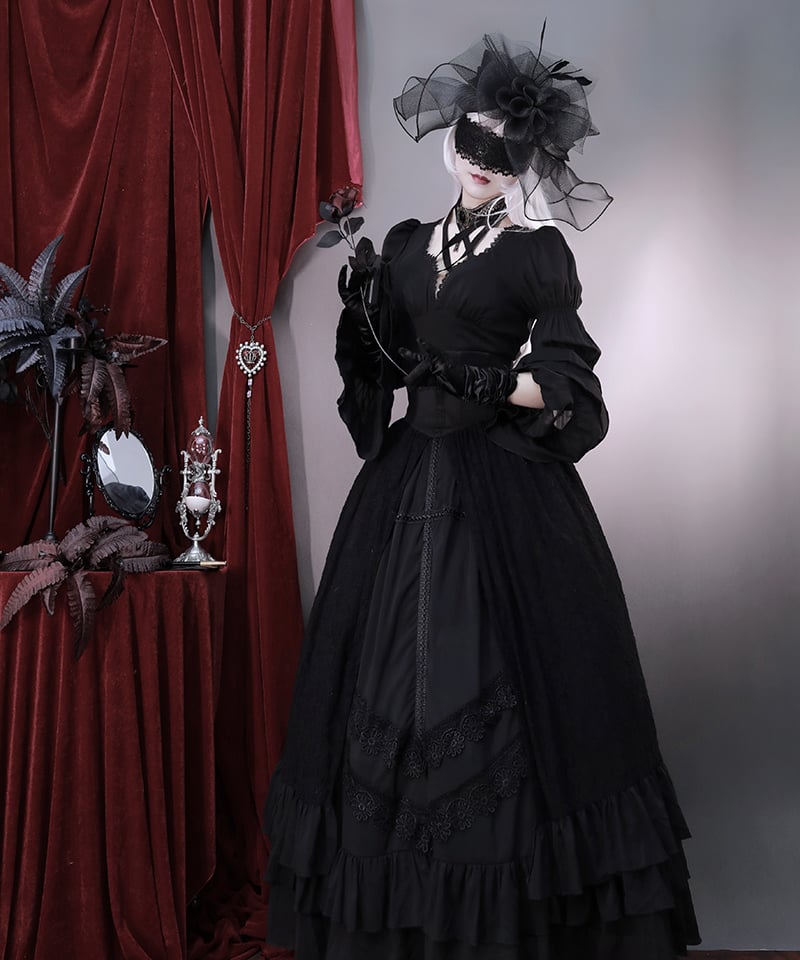 アラビアンナイトゴシック / 毒牙ゴシック ブラウス、スカート、黒羽