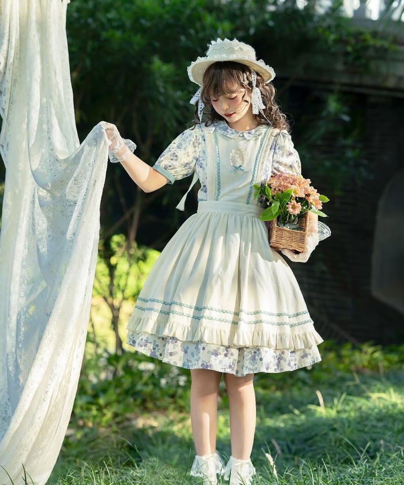 Spring dream ロリータドレスパーティーワンピースロリィタ - ノースリーブ