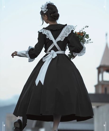 Black Cat Manor ロングメイド服 Ⅶ型 オーダー [OP400]