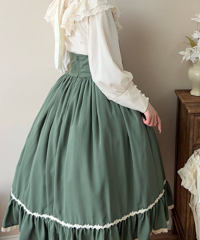 Miss Cube / 素描野ばら コルセットスカート [LO1185] | Roses on