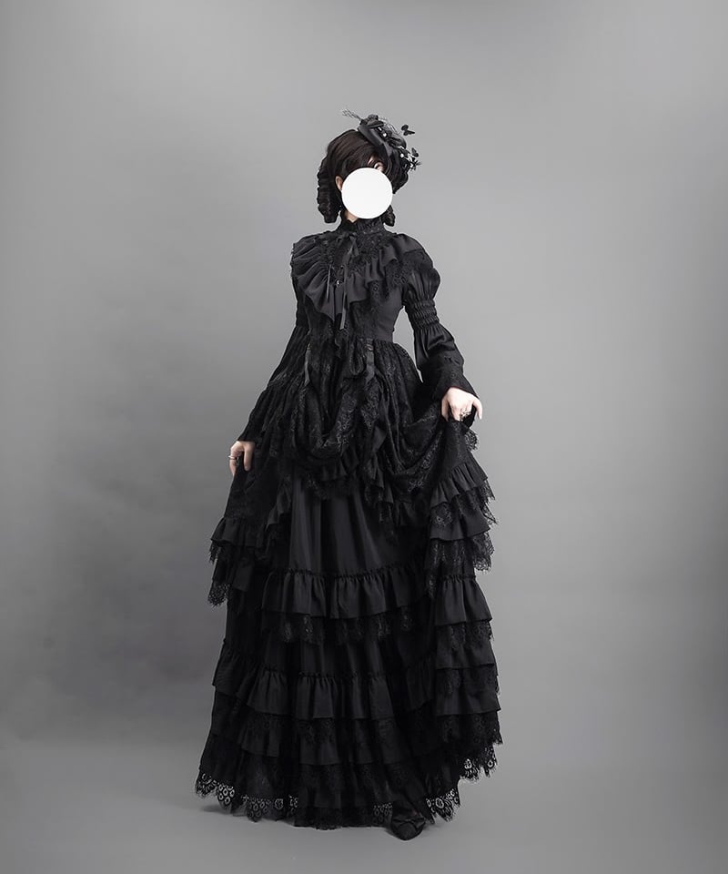 VantablackStudio / アマラ 未亡人のドレス ゴシック JSK VantablackStudio / アマラ 未亡人のドレス ゴシック JSK