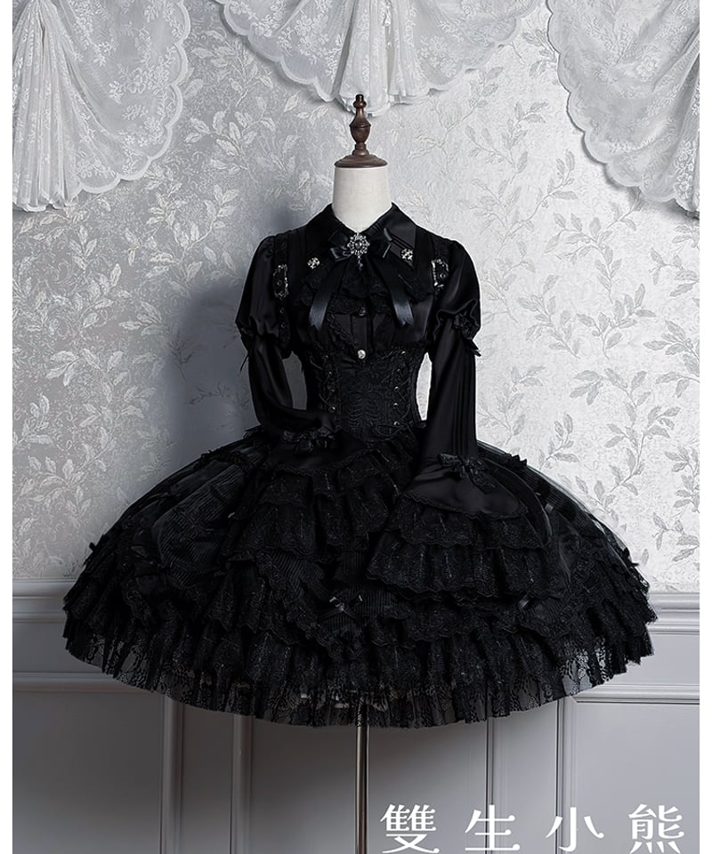 Twin Bears / 黒霧の幽宴 ロリィタドレス JSK、ブラウス [LO1513] |