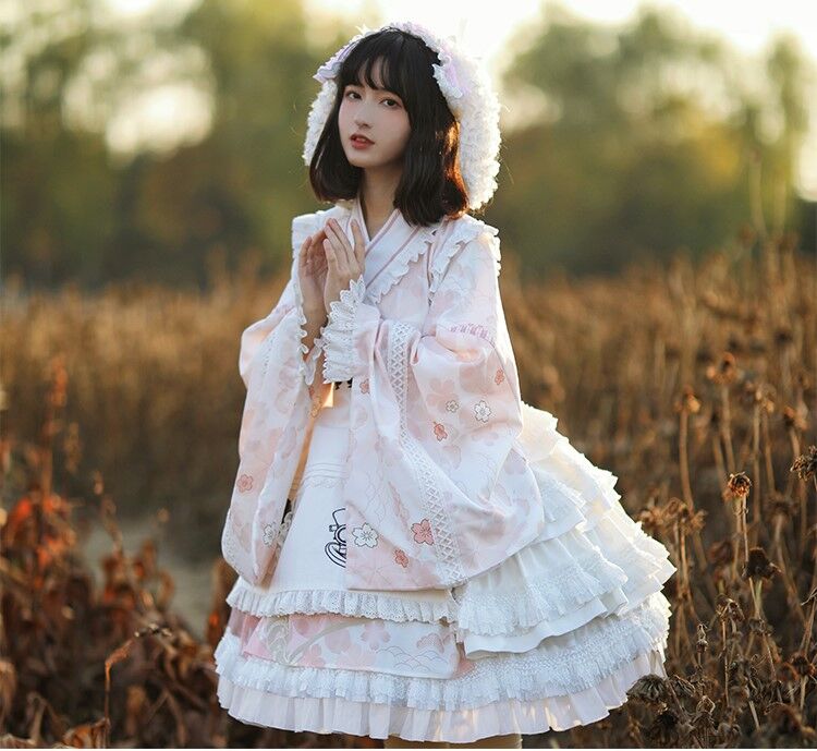 with PUJI / 和風アリス 小春日和op ロリィタドレス ワンピース with PUJI / 和風アリス 小春日和op ロリィタドレス ワンピース