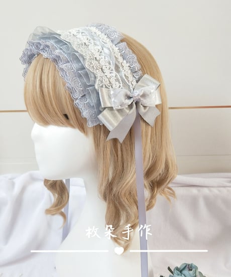 ロリィタ ヘッドドレス ライトグリーン  [LO100-11]
