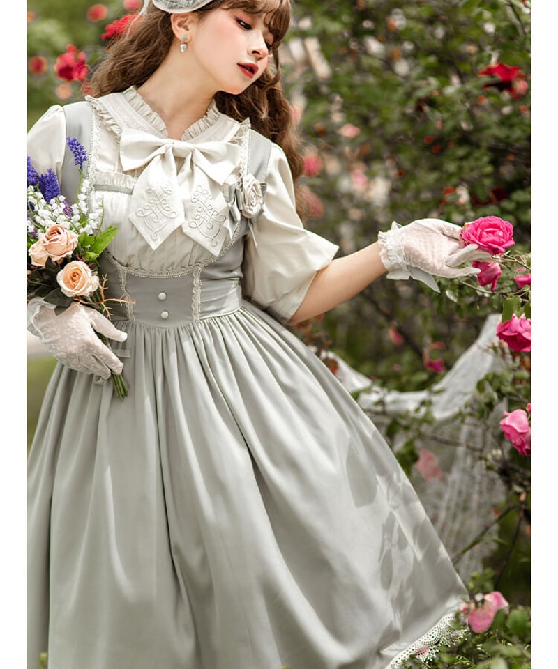 Larmes d'Anges 大きいサイズ対応 ロマンスオブスプリング JSK+