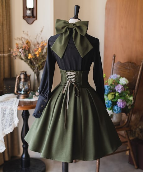 Forest Wardrobe 森林のキャロル ホルターネック コルセットスカート [LO1205]