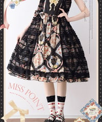 Miss Point 猫とバラのお茶会 ロリィタドレス オーバーブラウス、オーバードレス [LO984]