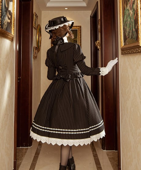 SEVEN BABY Lolita 巡礼者 クラシック ロリィタ ワンピース フルセット [LO625]