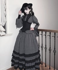 VantablackStudio / Wednesday Addams ゴシック SK, 姫袖ブラウス  [LO1401]