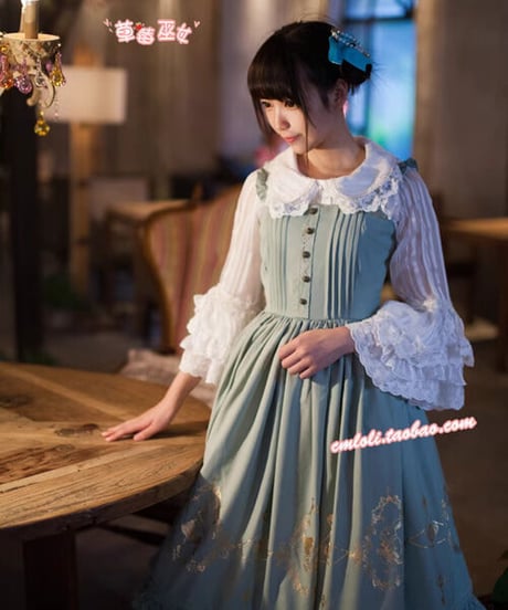 草莓巫女 Alice in Wonderland ロリィタ ワンピース, JSK  [LO799]